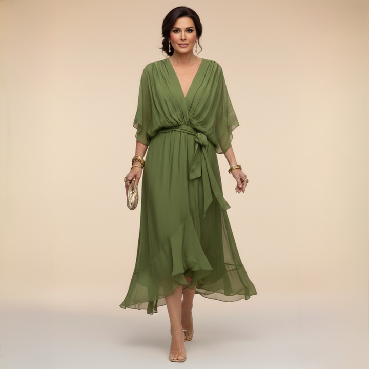 Monica – Elegant Flowing Chiffon Dress