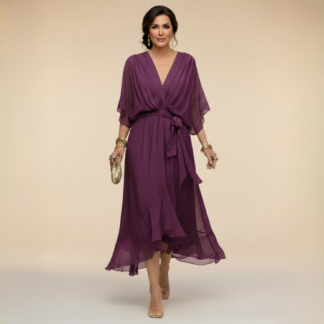 Monica – Elegant Flowing Chiffon Dress