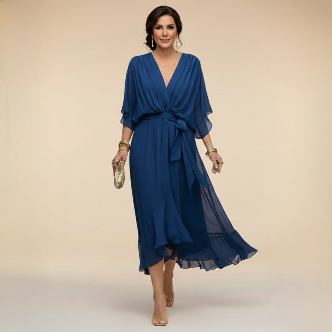 Monica – Elegant Flowing Chiffon Dress