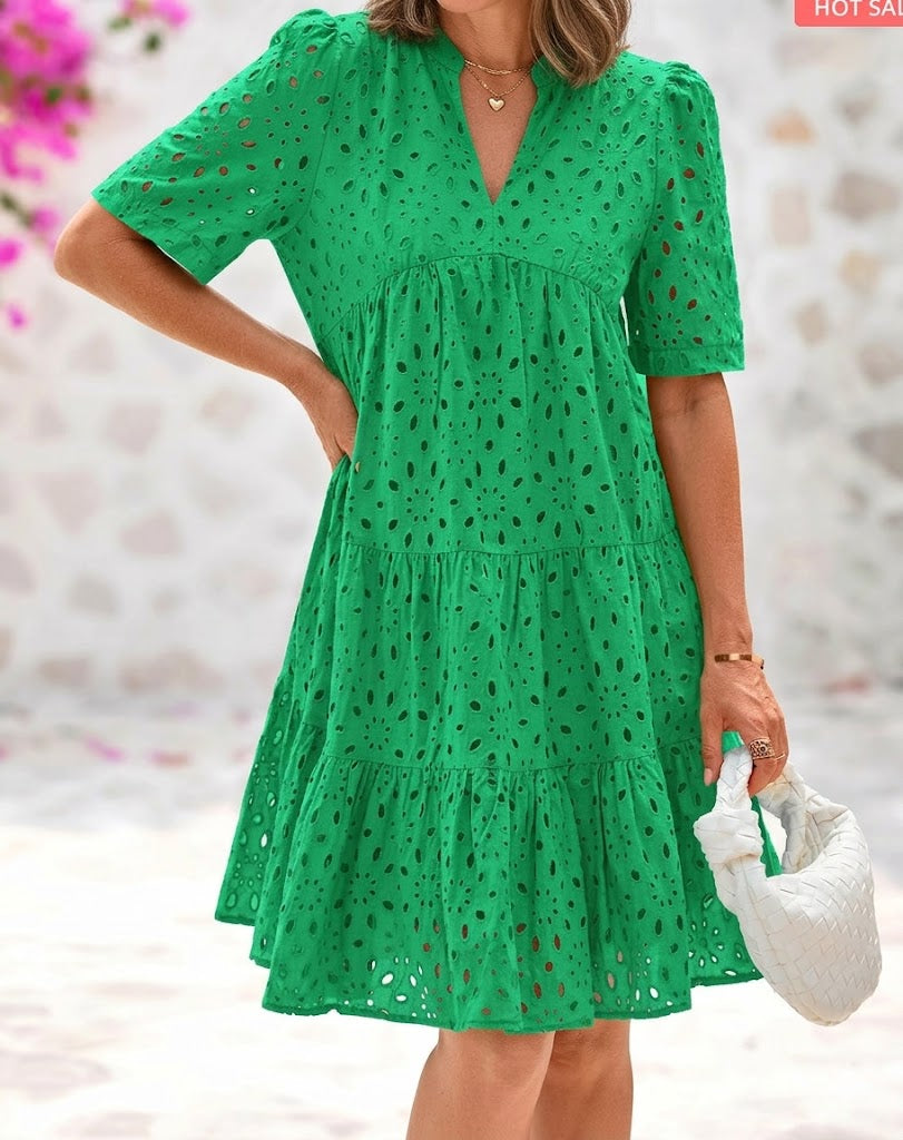 RICA™ Flattering Lace Summer Dress